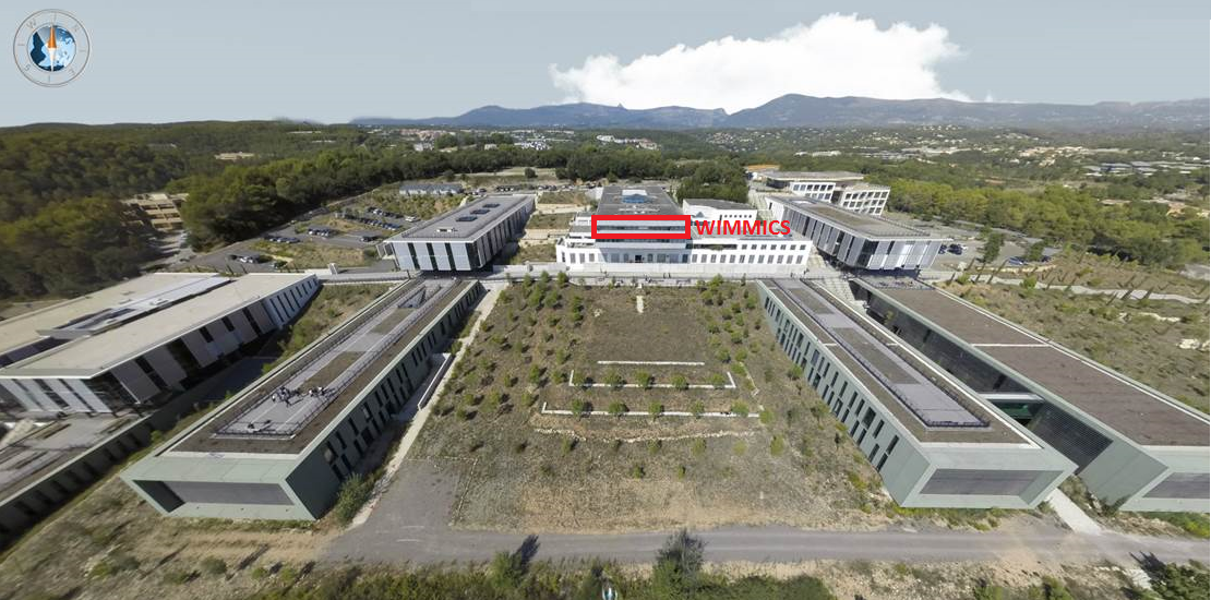 wimmics lab on the polytech nice campus - top floor of templiers 1